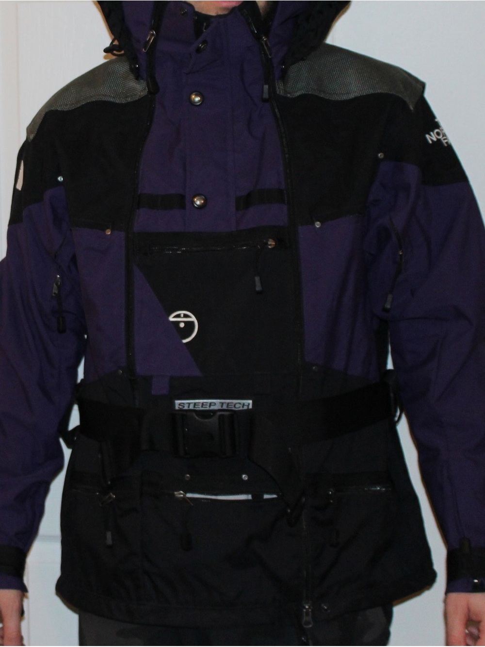 The North Face Black and Purple Steep Tech Jacket